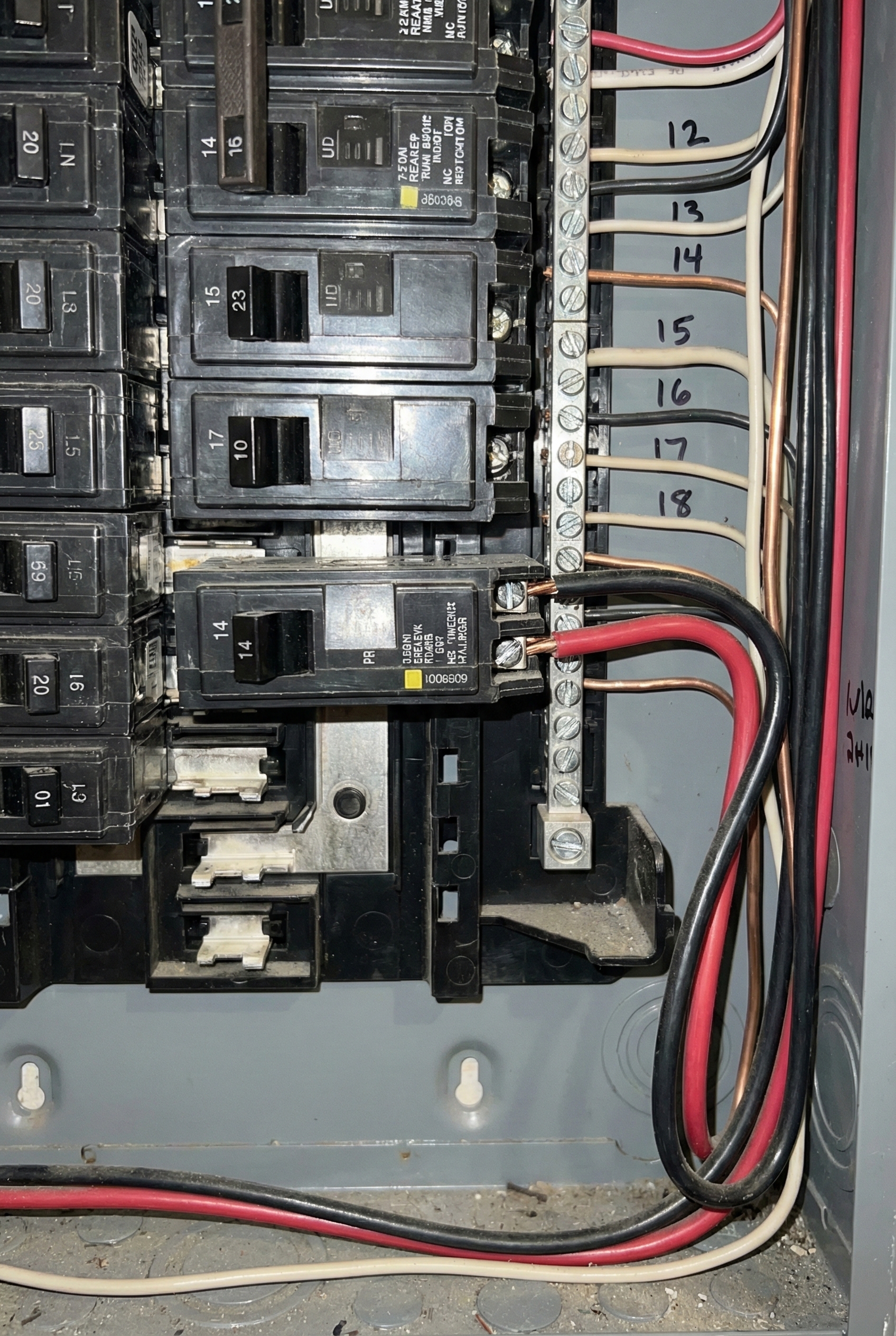 Inspector photo of electrical panel